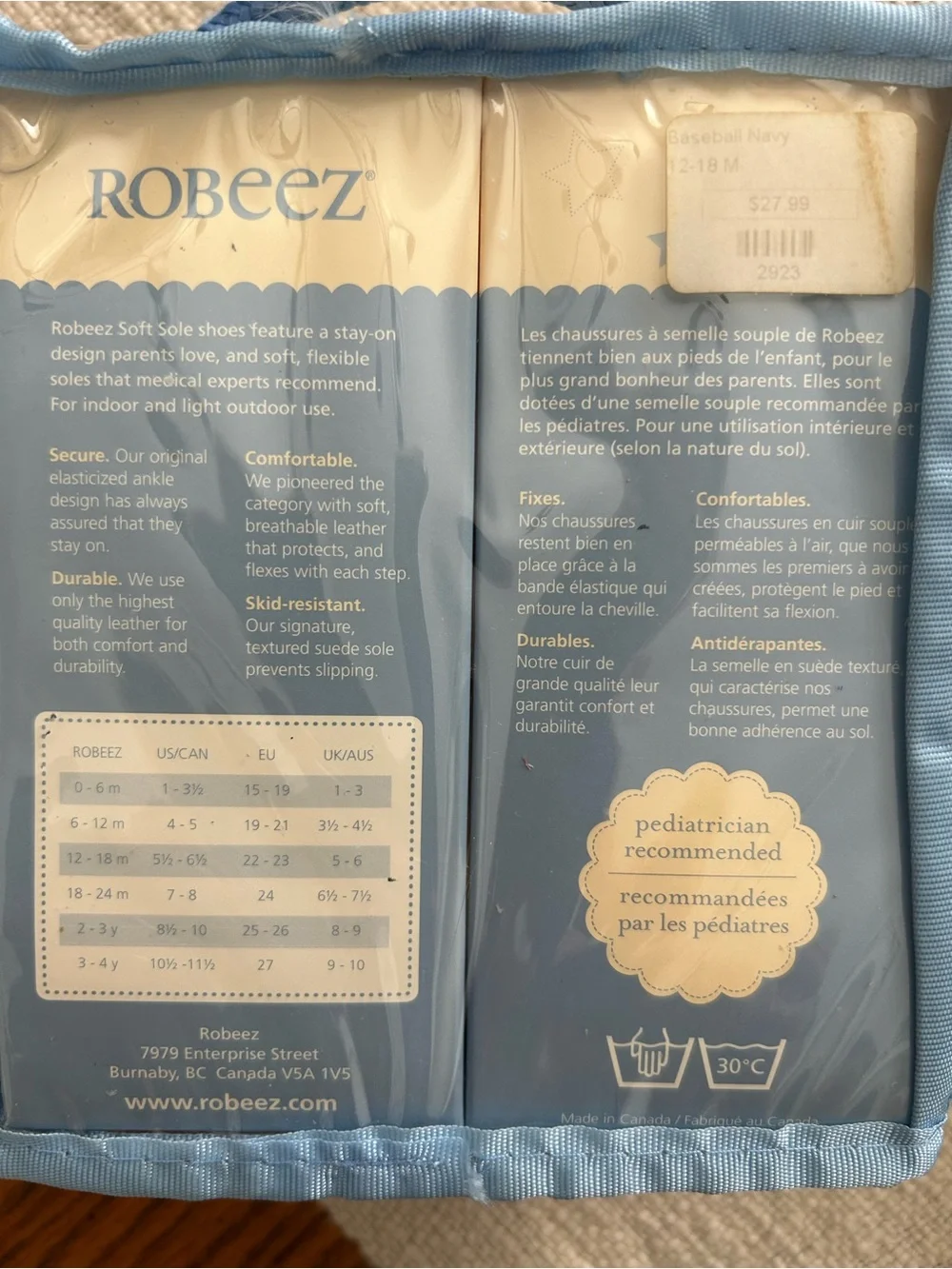 Robeez soft navy